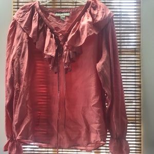 Coral/peach blouse